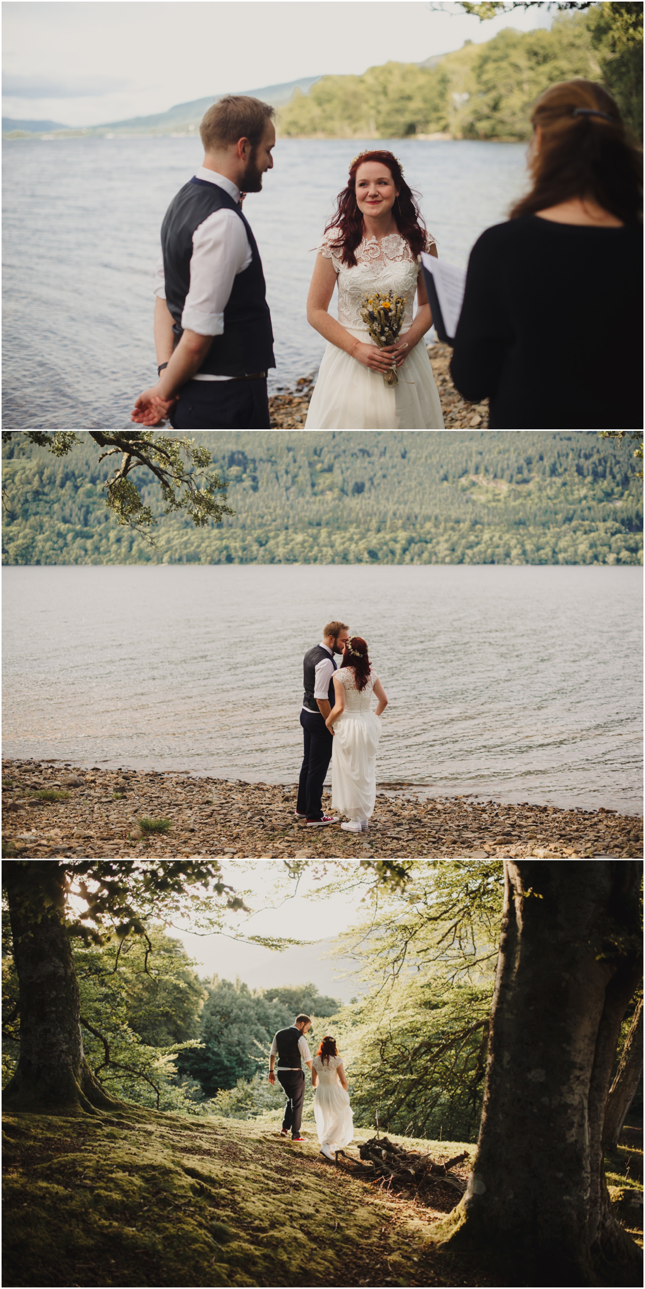 small wedding at loch tay