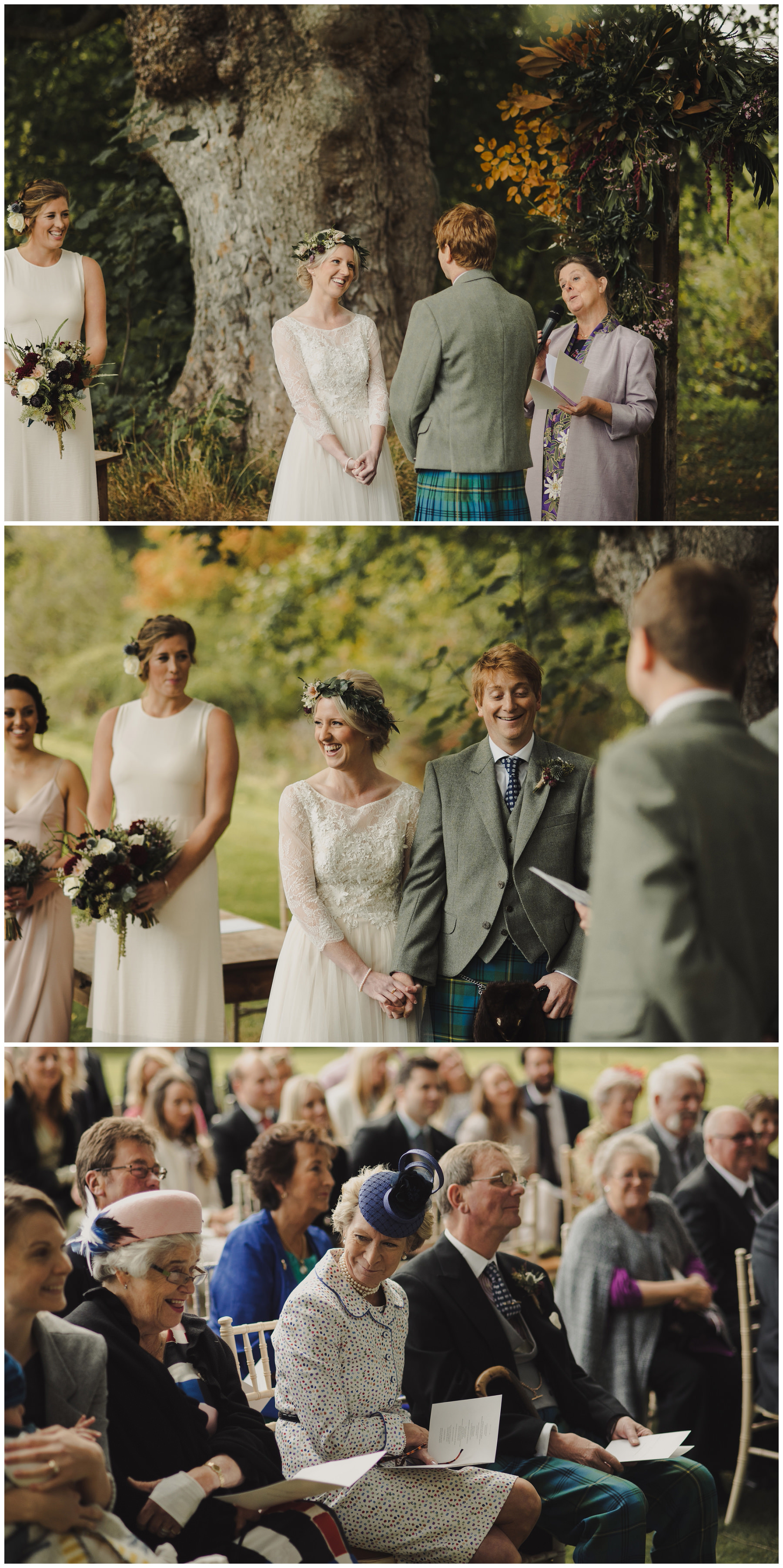 wedding ceremony under arch