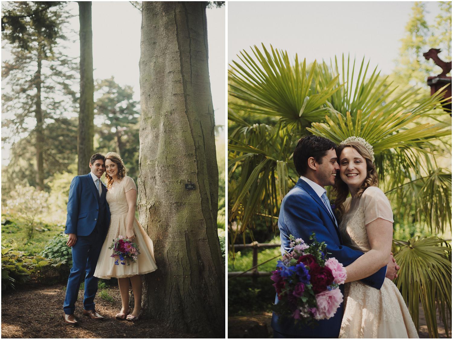 Chinese themed wedding at the Edinburgh Botanic Gardens.