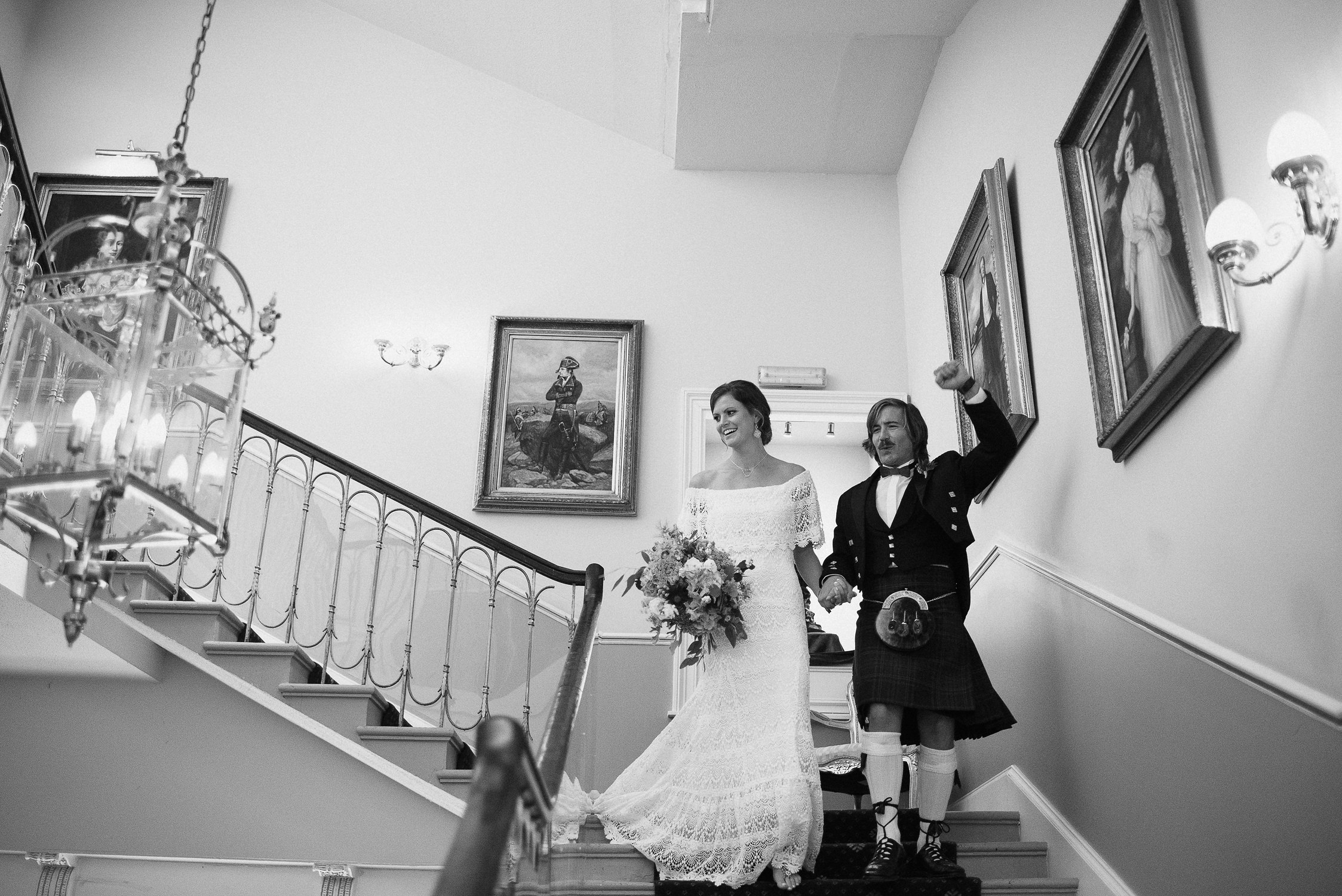 melville castle wedding photos