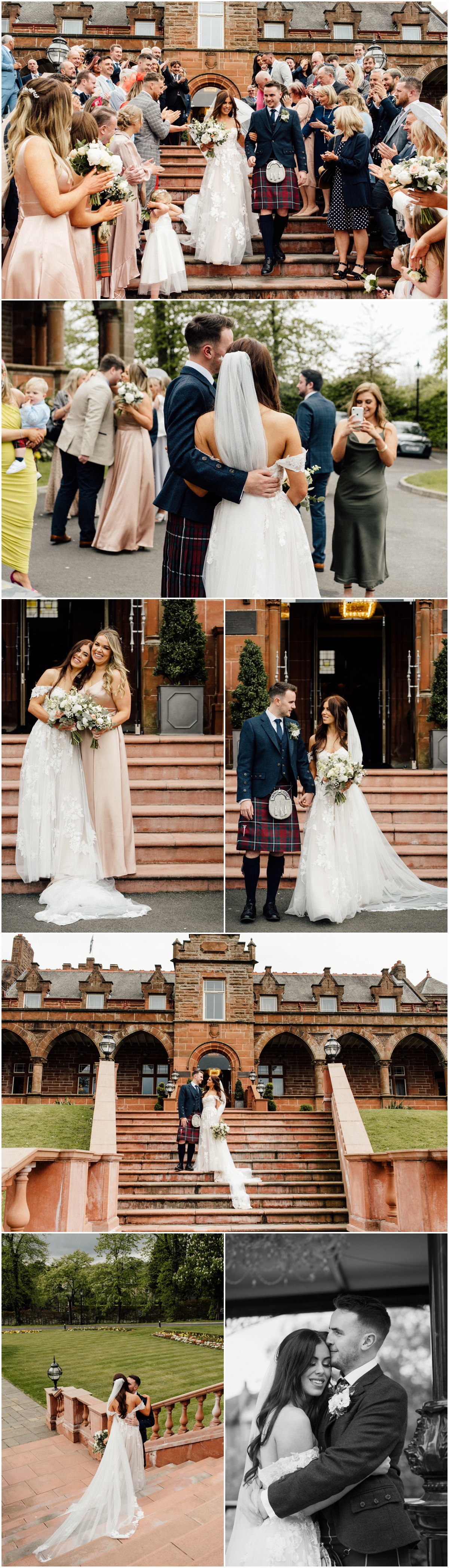 Beautiful bride Kerri wearing Madi Lane bridal dress.