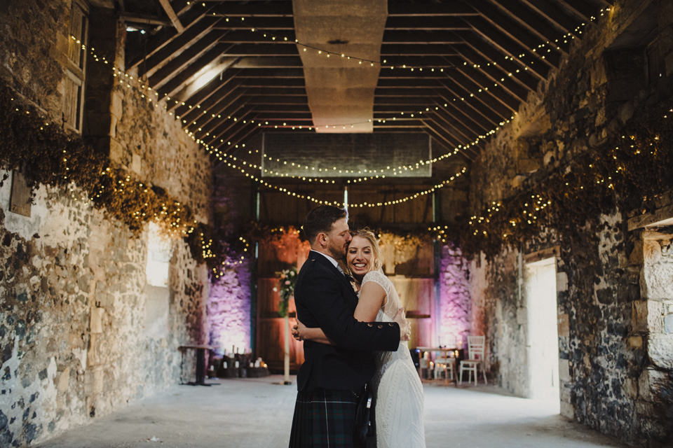 couple who got married in the barn in scotland