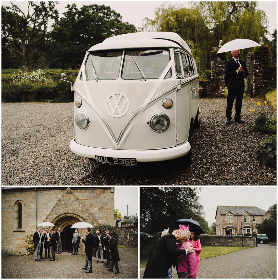 vintage wv wedding car scotland