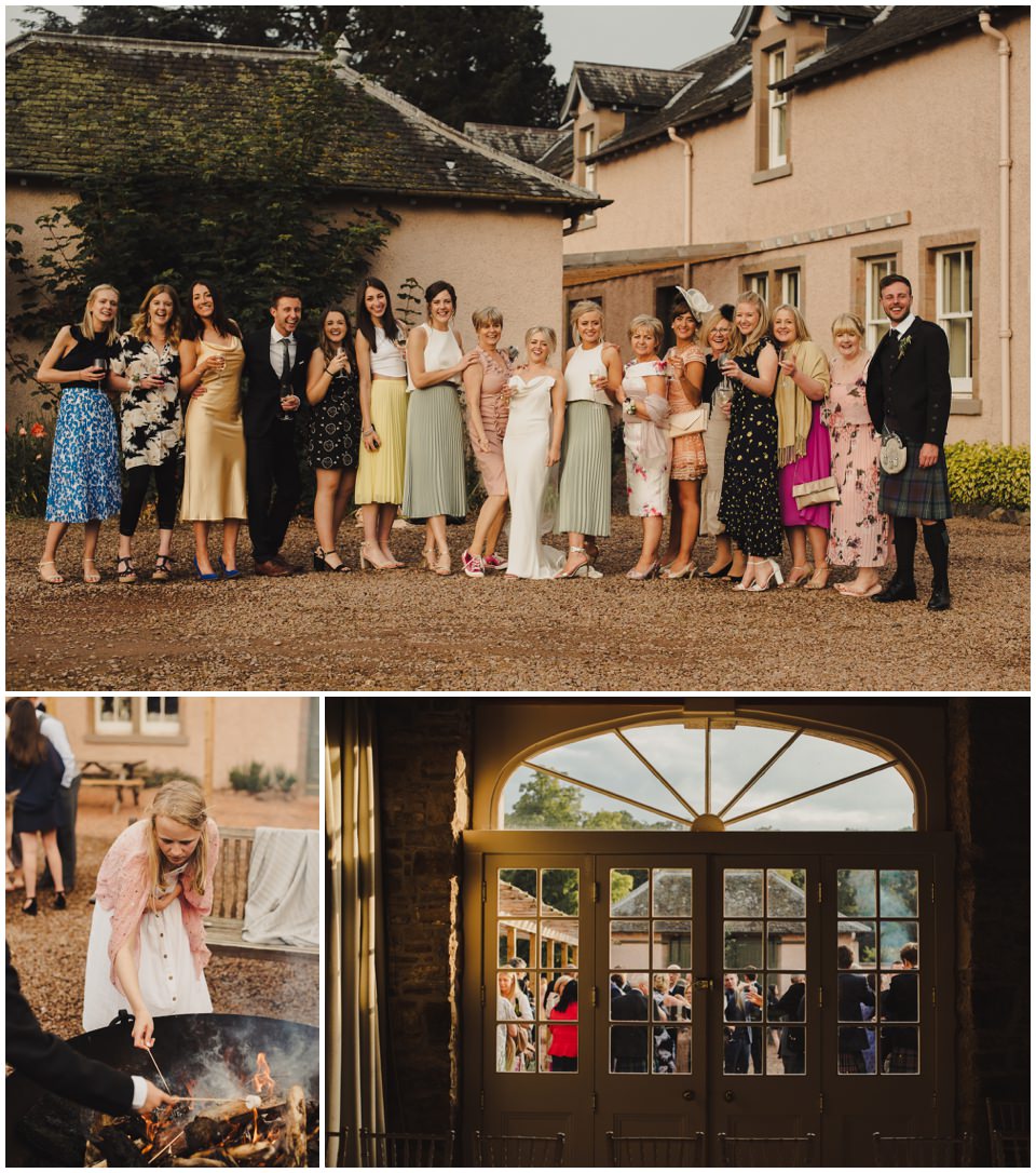 summer wedding at colstoun