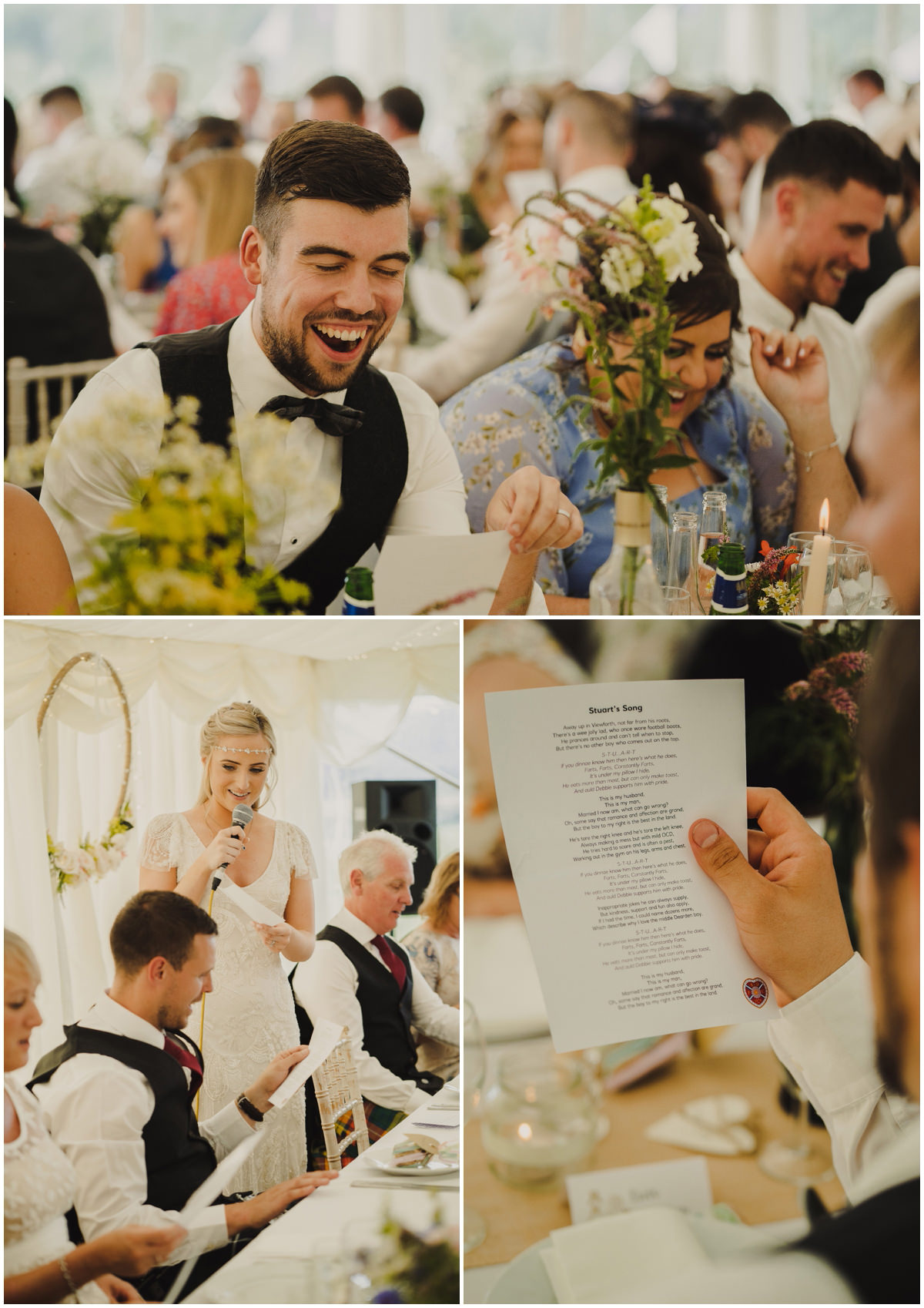 bride giving a speech