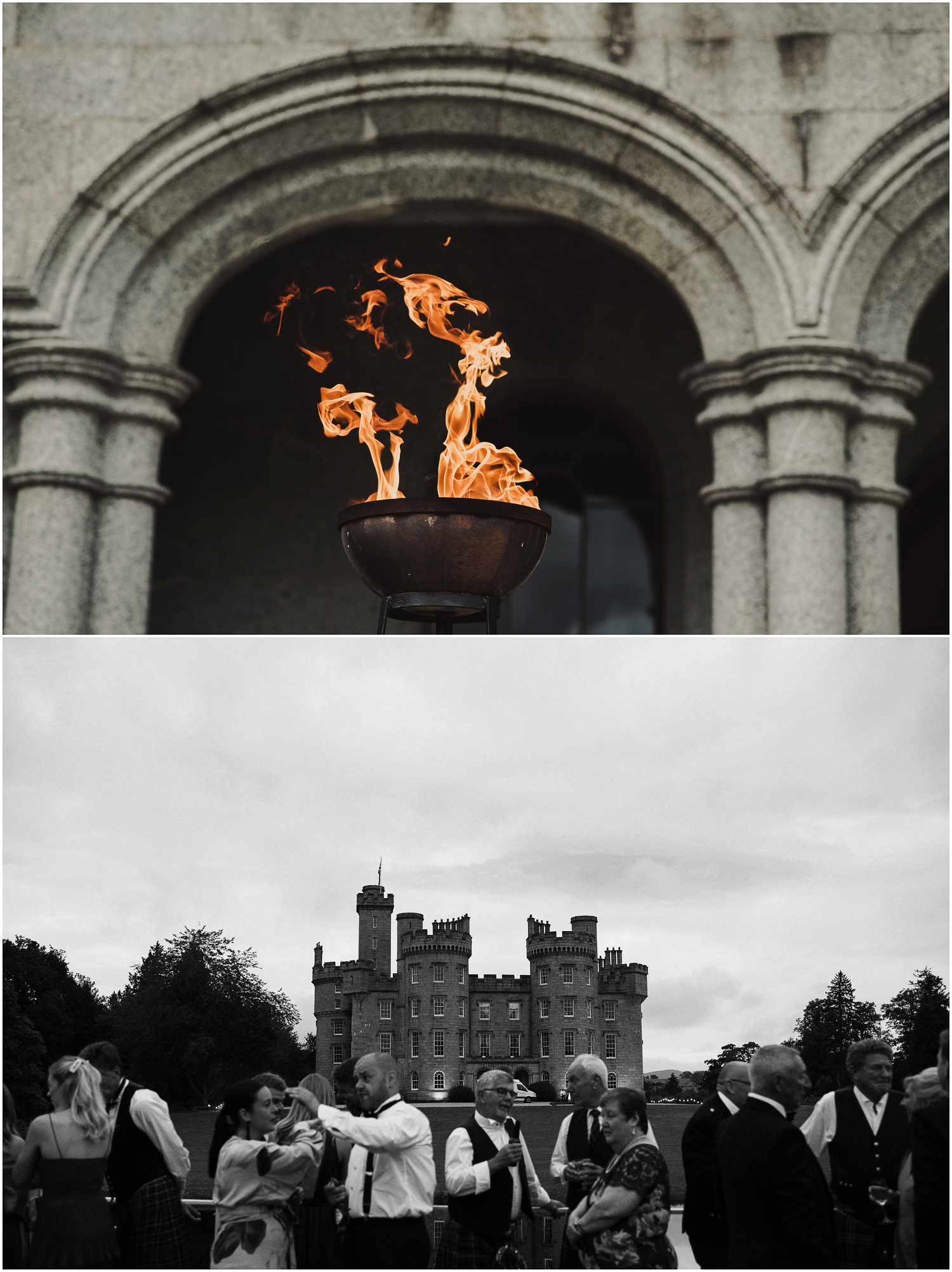 castle wedding photos in Scotland