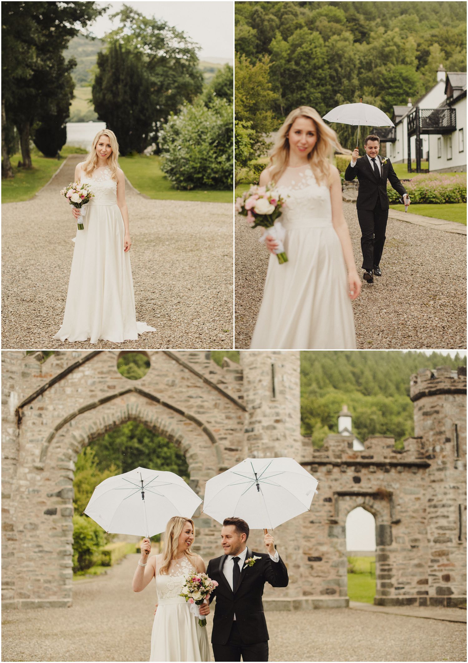 rainy wedding day