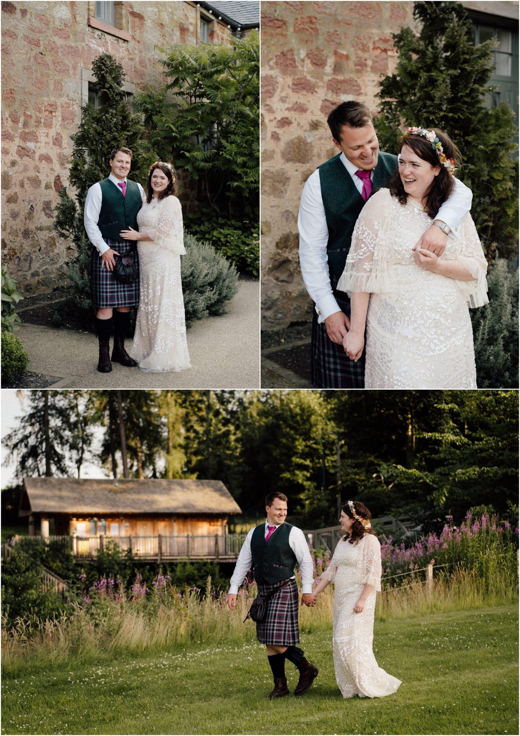evening couple shoot at dalkeith park
