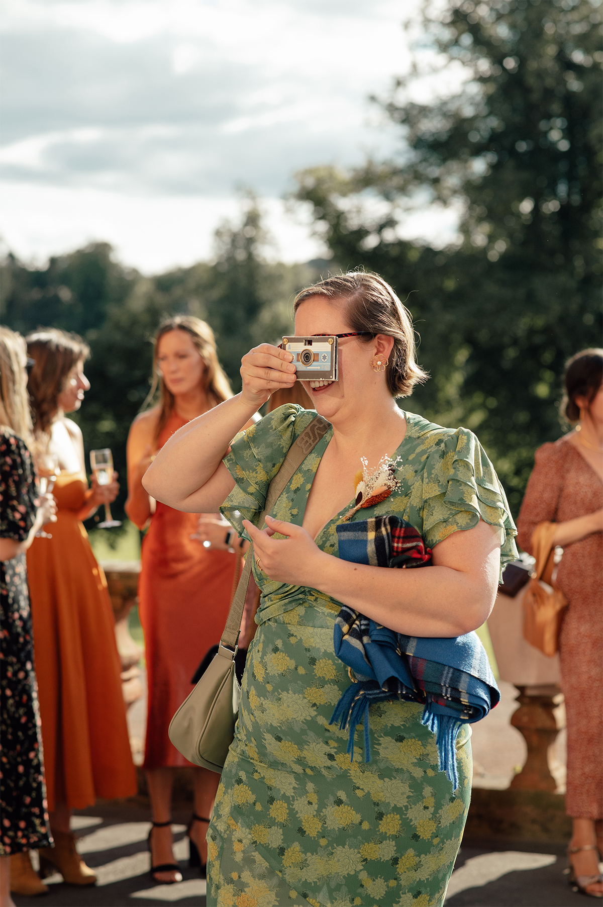 Funny photo captured by Thirlestane wedding photographer, 