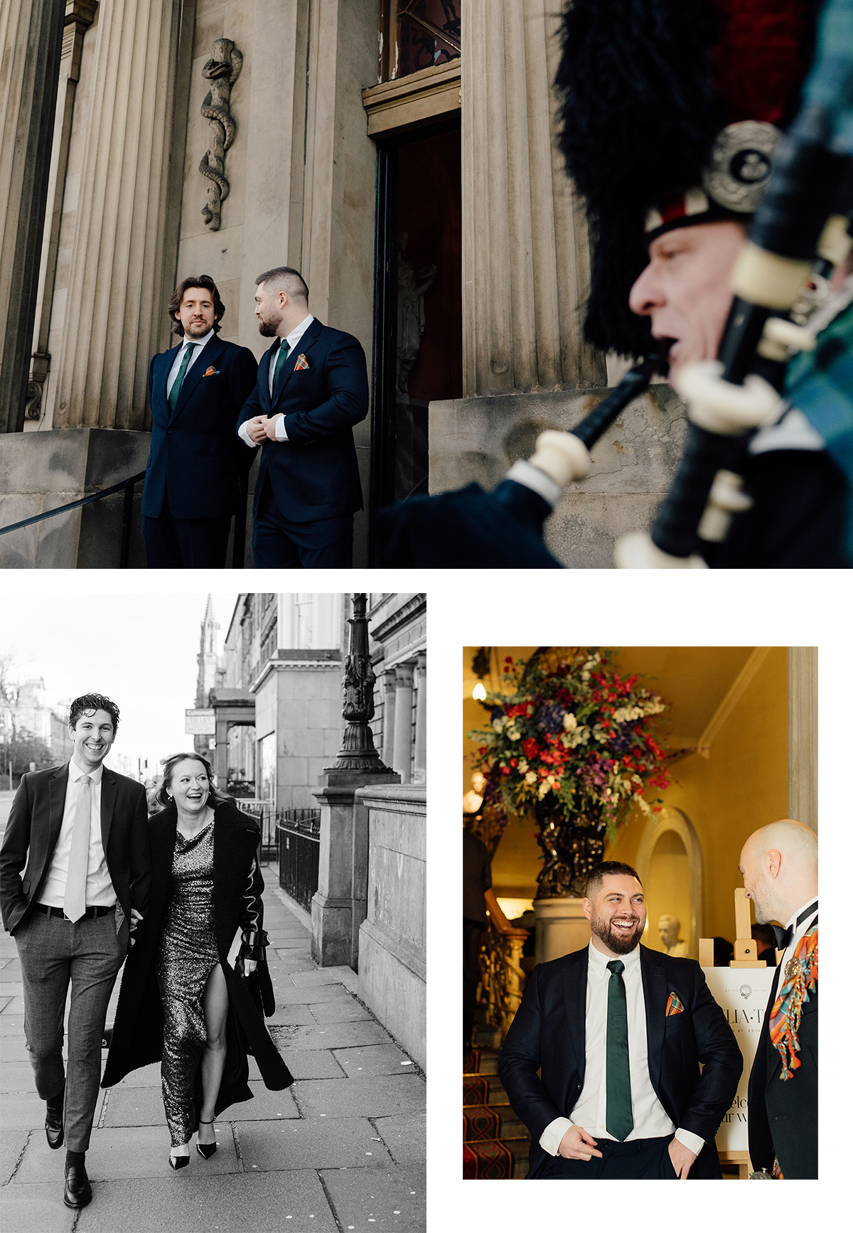 Guests arriving at the Royal College of Physicians of Edinburgh. 