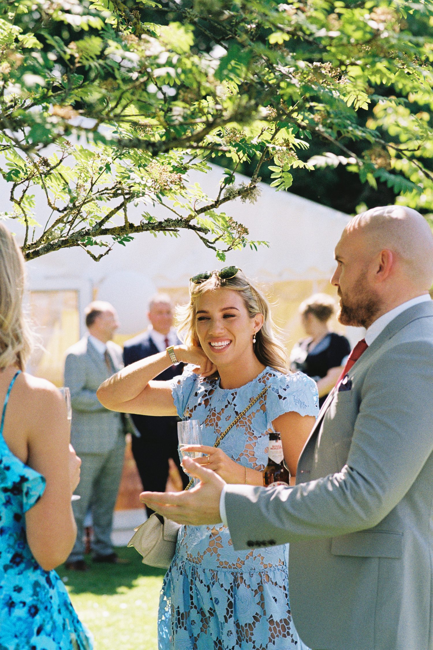 Summer 35mm wedding photography by a photographer based in the UK.