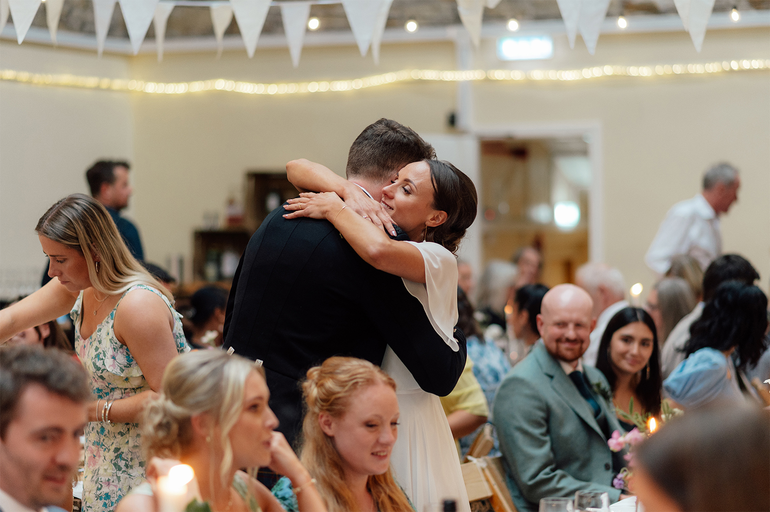 Natural style wedding photos taken at a wedding in Scotland by Edinburgh based photographer.