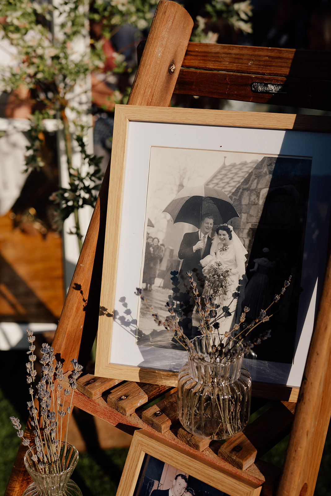 Vintage photo at a wedding.
